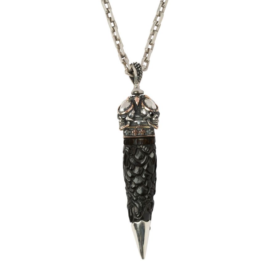 Kd2024 KDPE043 PENDANT SKULL KANNIBAL HORN