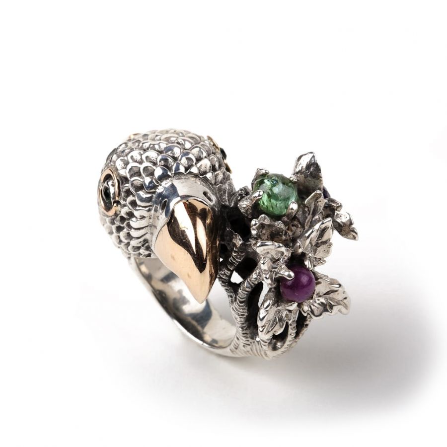 Kd2024 KDRI042 RING PARROT PSY