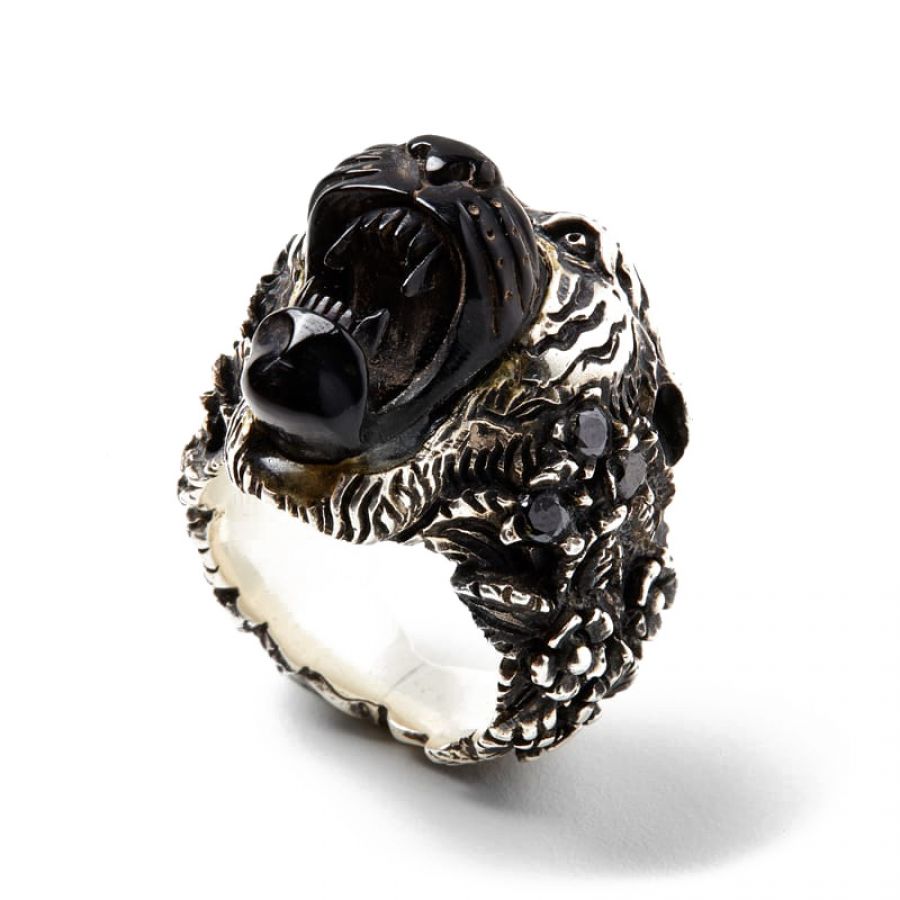 Kd2024 KDRI052 RING TIGER HORN FACE