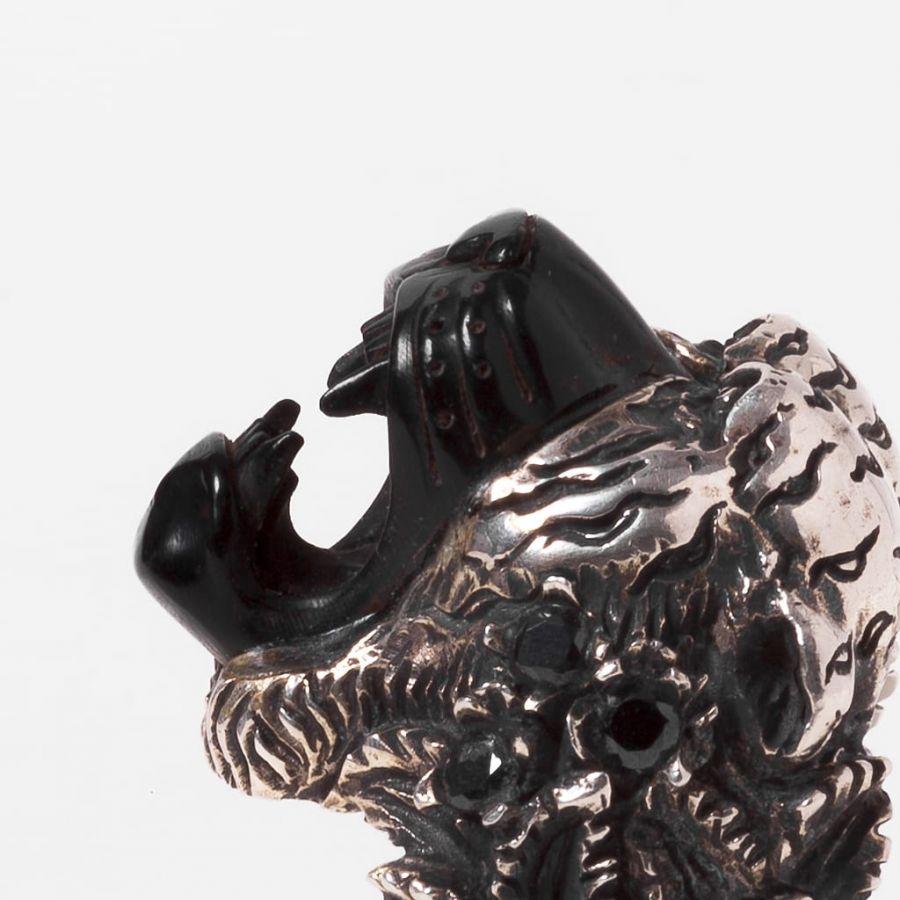 Kd2024 KDRI052 RING TIGER HORN FACE