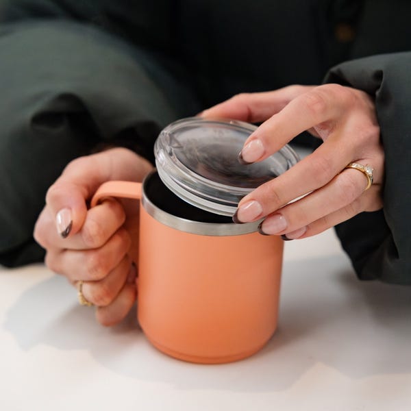 Keep Cup Camp Mug - M 12oz Clay Bone White / Nitro Black