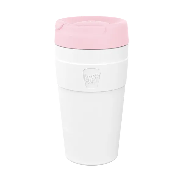 keep cup Traveller - L 16oz White Pashmak Pink