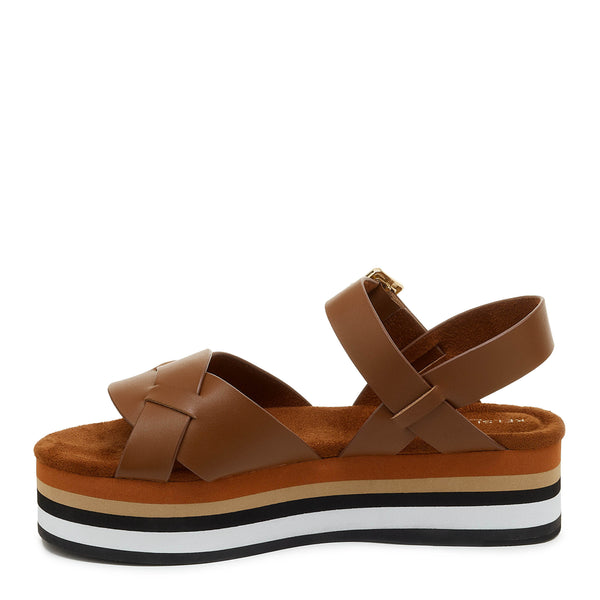 Kelsi Dagger Breeze Peanut Tricolor Platform Sandals