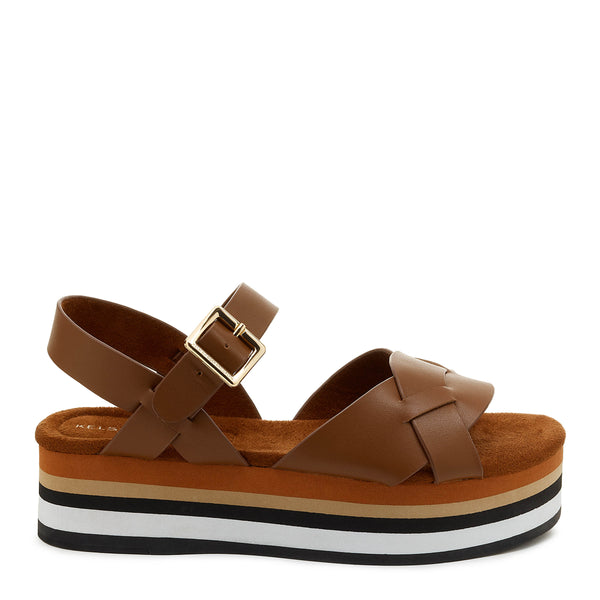 kelsi dagger Breeze Peanut Tricolor Platform Sandals