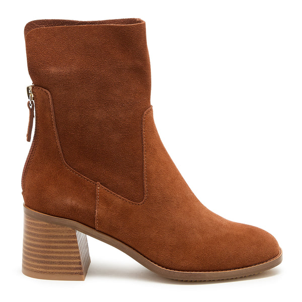 kelsi dagger Island Hickory Suede Wide Width Booties