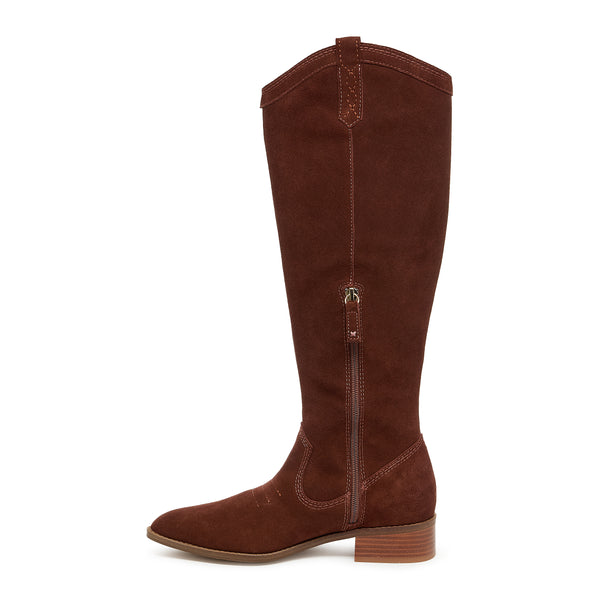 Kelsi Dagger Benson Cinnamon Suede Tall Boot