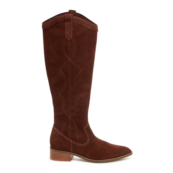 kelsi dagger Benson Cinnamon Suede Tall Boot