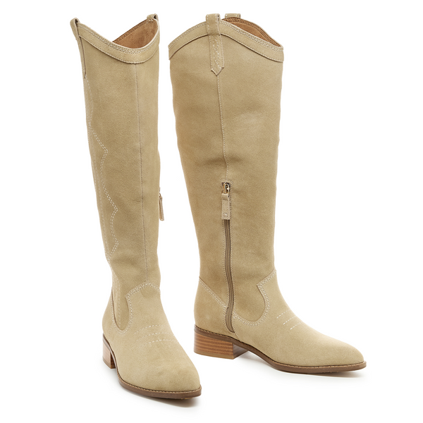 Kelsi Dagger Benson Oatmeal Suede Tall Boot