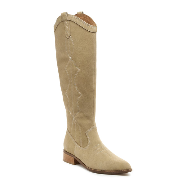 Kelsi Dagger Benson Oatmeal Suede Tall Boot