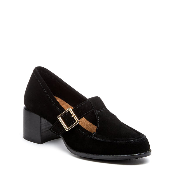 Kelsi Dagger Caleb Black T-Strap Mary Jane Heel