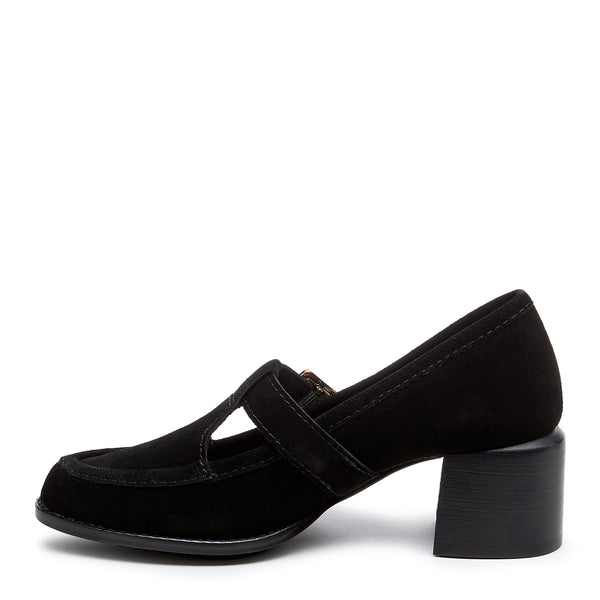 Kelsi Dagger Caleb Black T-Strap Mary Jane Heel