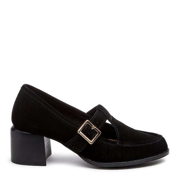 kelsi dagger Caleb Black T-Strap Mary Jane Heel