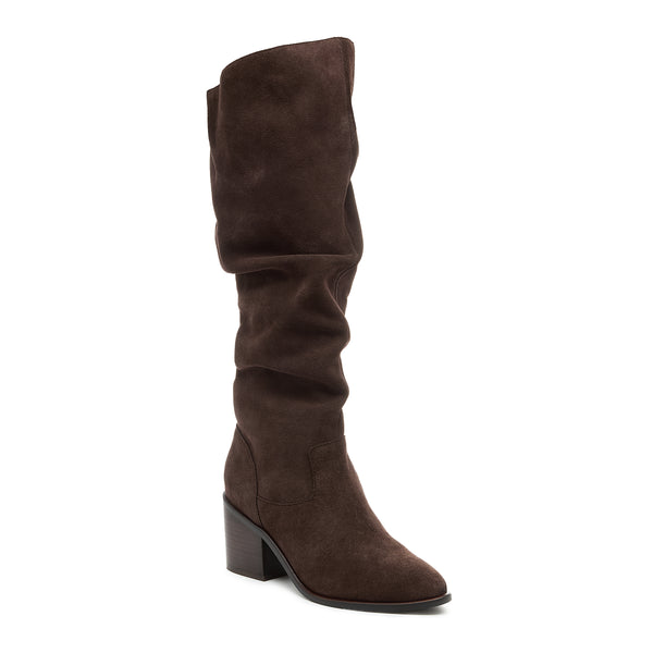Kelsi Dagger Easton Cacao Suede Slouchy Boots