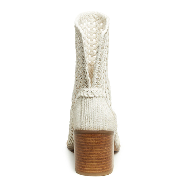 Kelsi Dagger Emery Ivory Crochet Booties