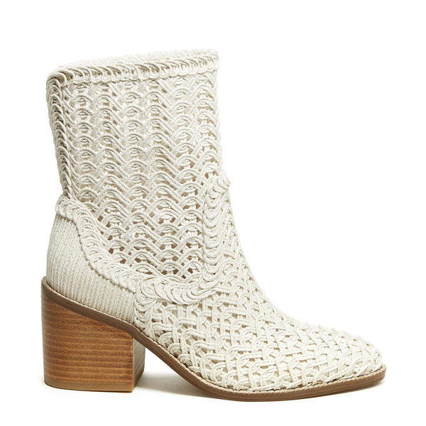 kelsi dagger Emery Ivory Crochet Booties