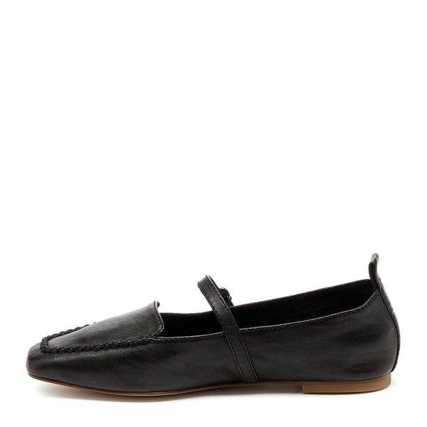 Kelsi Dagger Ferry Black Mary Jane Flats