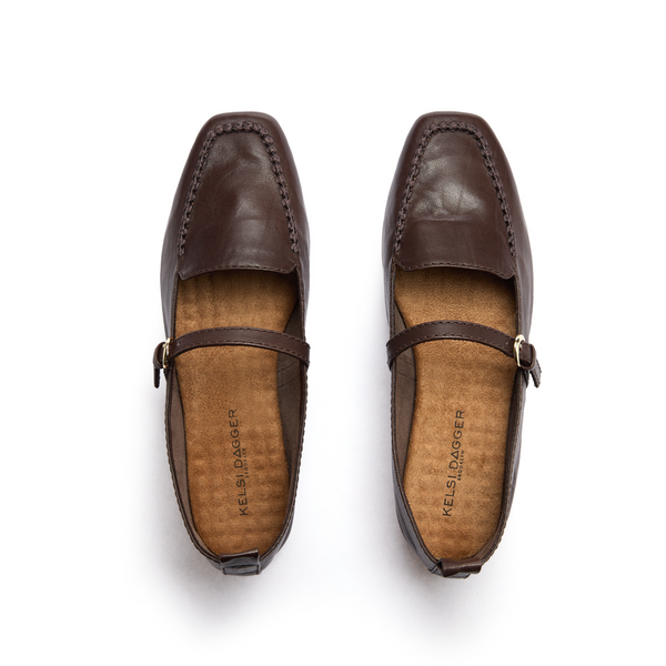 Kelsi Dagger Ferry Cacao Mary Jane Flat