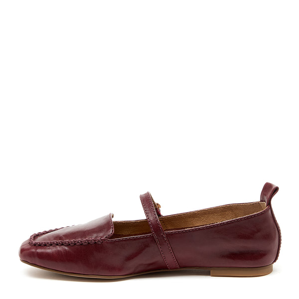 Kelsi Dagger Ferry Merlot Mary Jane Flats