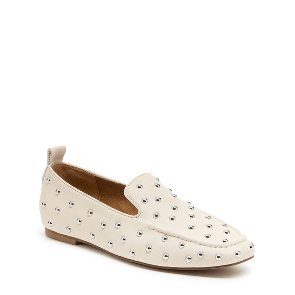 Kelsi Dagger Finley Cream Stud Loafers