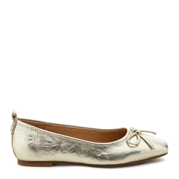 kelsi dagger Frankie Gold Ballet Flats