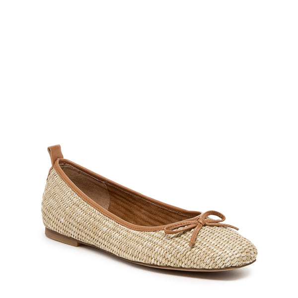 Kelsi Dagger Frankie Mini Raffia Ballet Flats