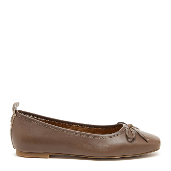 kelsi dagger Frankie Taupe Ballet Flats