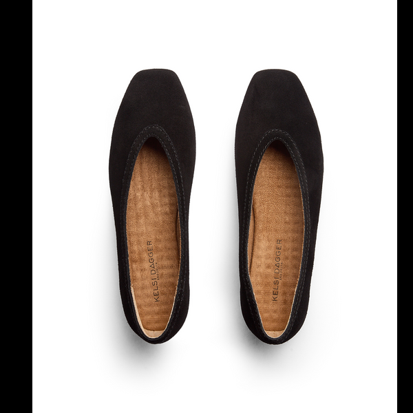 Kelsi Dagger Freya Black Ballet Flats