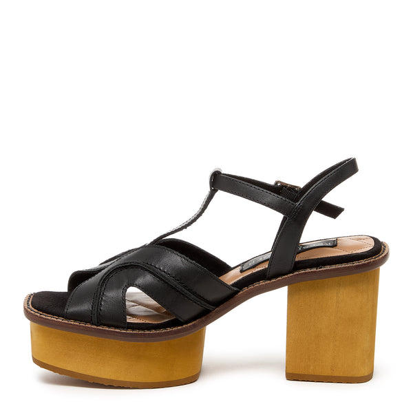 Kelsi Dagger Genie Black Platform Sandals