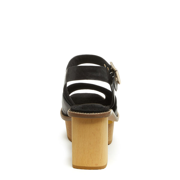 Kelsi Dagger Groove Black Platform Sandals