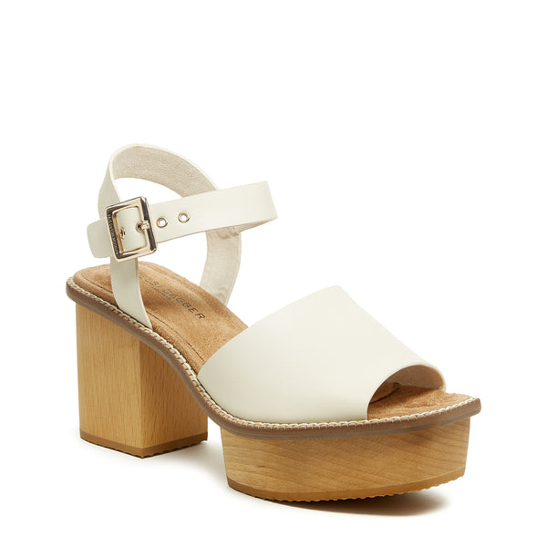Kelsi Dagger Groove Shell Platform Sandals