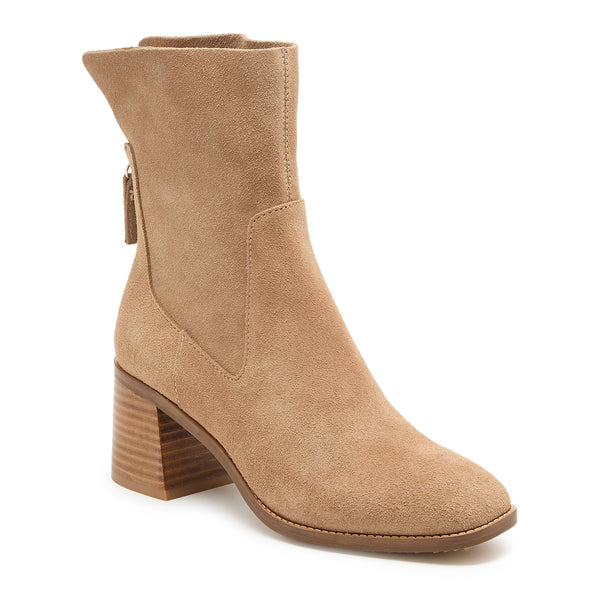 Kelsi Dagger Island Almond Suede Booties