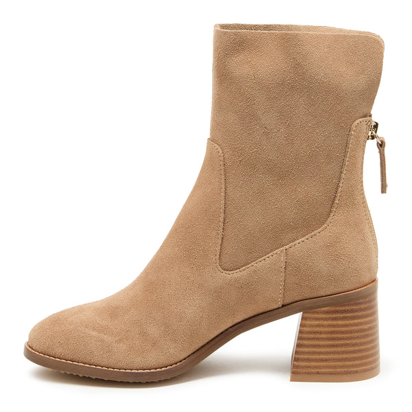Kelsi Dagger Island Almond Suede Booties