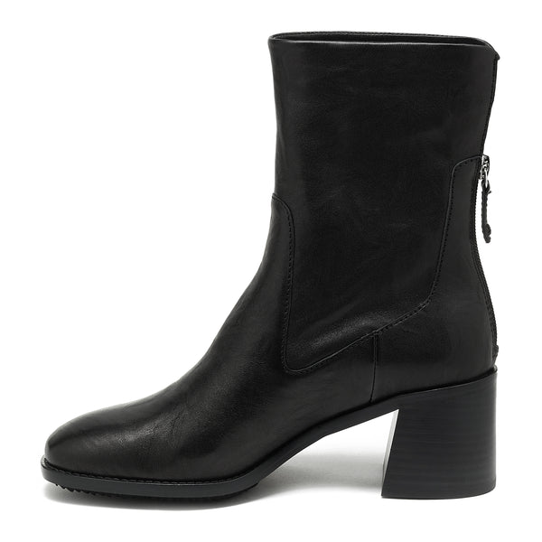 Kelsi Dagger Island Black Leather Booties