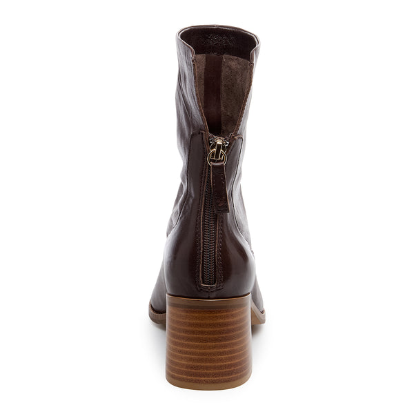 kelsi Dagger Island Cacao Leather Booties