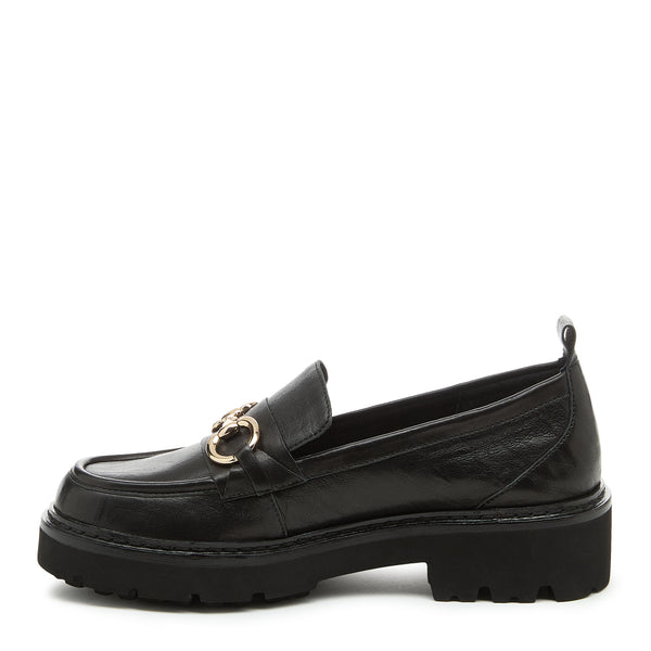 Kelsi Dagger Jemmie Black Lug Loafer