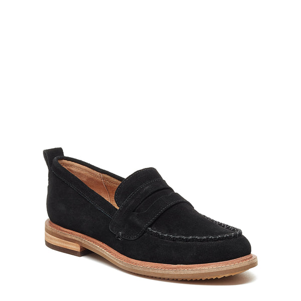 Kelsi Dagger Lens Black Wide Width Loafers