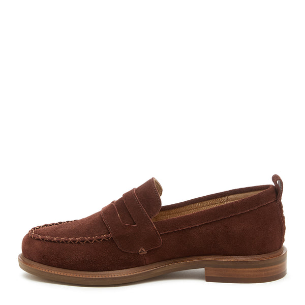 Kelsi Dagger Lens Cinnamon Suede Loafer