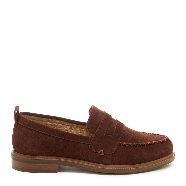 kelsi dagger Lens Cinnamon Suede Loafer