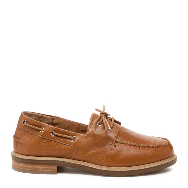 kelsi dagger Linny Fox Leather Boat Shoe