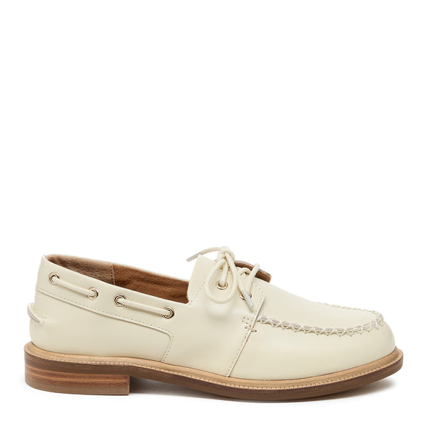 kelsi dagger Linny Shell Leather Boat Shoe