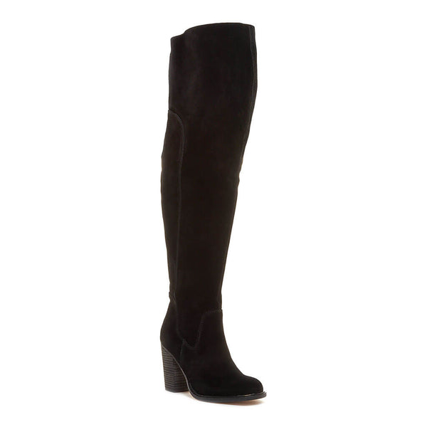 Kelsi Dagger Logan Black Wide Calf Boots