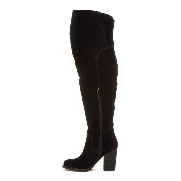 Kelsi Dagger Logan Black Wide Calf Boots