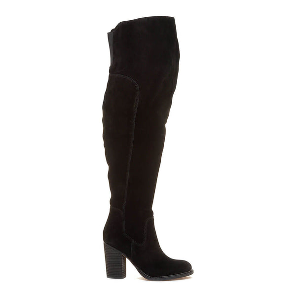 kelsi dagger Logan Black Wide Calf Boots