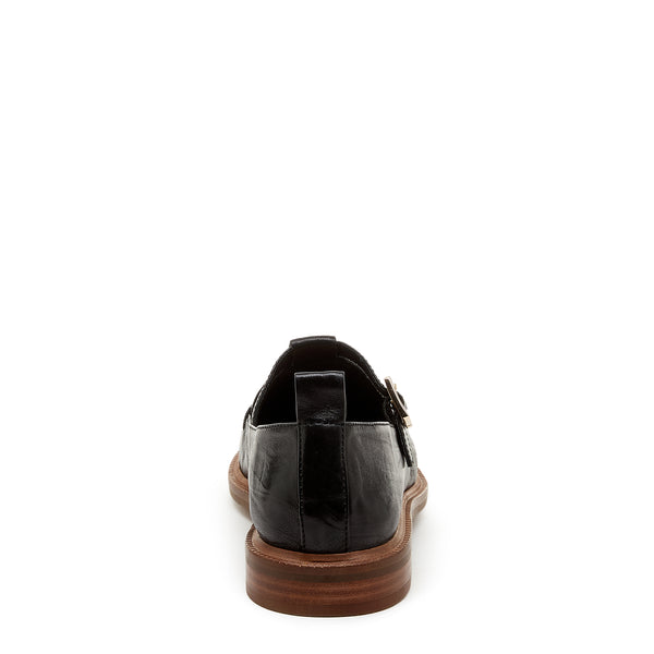 Kelsi Dagger Lou Black T-Strap Mary Jane Loafers