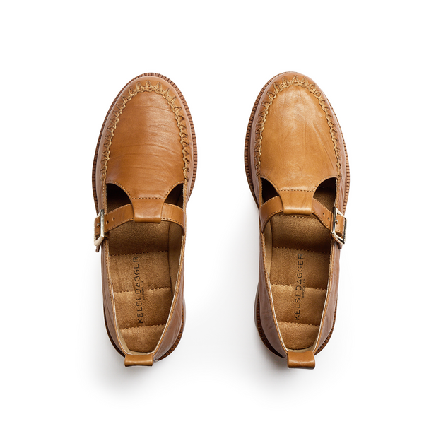 Kelsi Dagger Lou Honey T-Strap Mary Jane Loafers