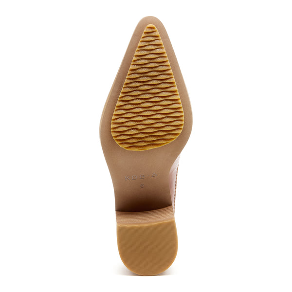 Kelsi Dagger Mason Caramel Pointed Toe Mules