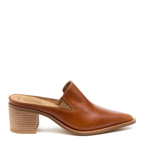 kelsi dagger Mason Caramel Pointed Toe Mules