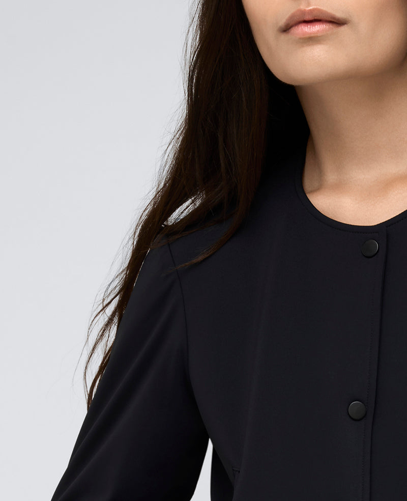 Kenneth Cole Athletic Stretch Collarless Bomber Jacket