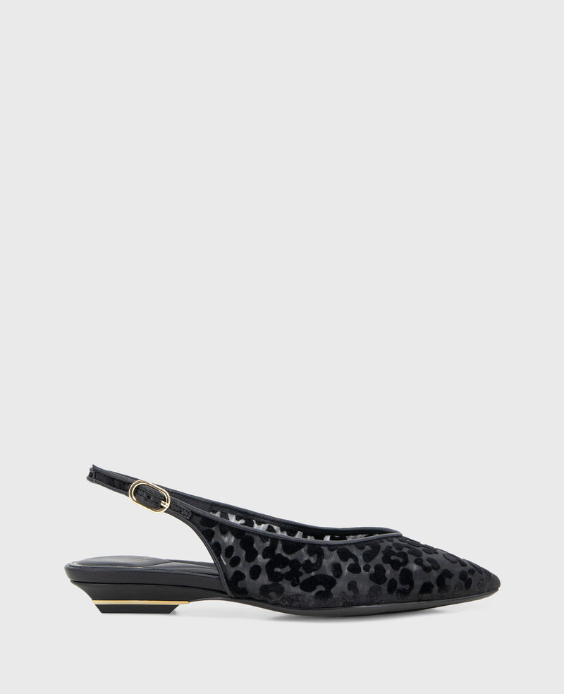 kenneth cole Berkette Leopard Flocked Mesh Slingback