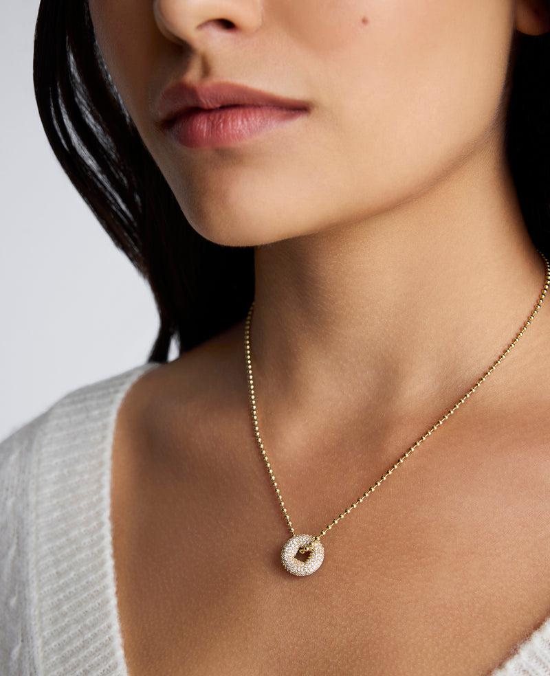 Kenneth Cole BONBONWHIMS Mental Health Coalition Charm Necklace - Black